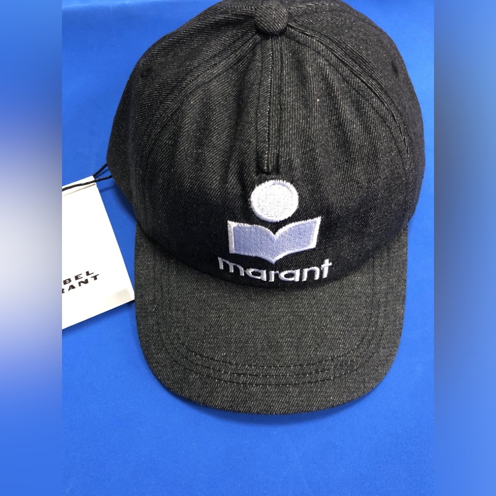 Isabel Marant Black Denim Cap